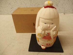 0730230w[ Hakata doll [.....]] ornament / Japanese doll / girl /H21cm degree / secondhand goods 