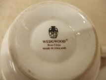 0730555w【WEDGWOOD ワイルドストロベリー ティーカップ＆ソーサー ２客】C&S/ウエッジウッド/WILD STRAWBERRY/中古品_画像4