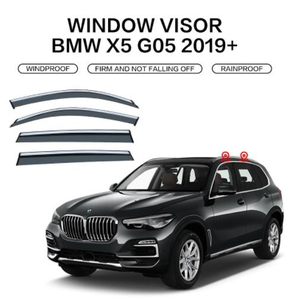 BMW X5 G05 2019- サイド ウインドウ　バイザー サイド　ガーニッシュ4Pセット 換気 雨除け 風切り音防止