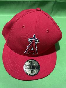 NEW ERA　ニューエラ　ロサンゼルス・エンゼルス　キャップ　帽子　サイズ　８　６３.５ｃｍ　MLB　②