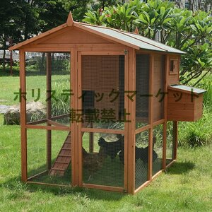  shop manager special selection gorgeous large bird cage is . transparent . door holiday house breeding cage small animals outdoors for construction type natural Japanese cedar material turning-over prevention stable eminent . corrosion material wooden A235