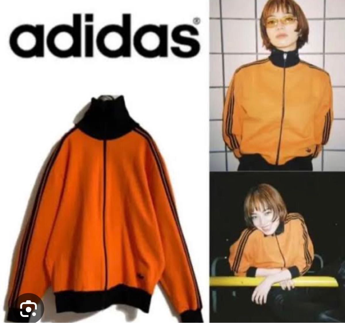 7月10日 出品取り消し】 adidas トラックジャケット 小松菜奈着用 70s