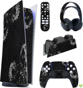 PlayVital PS5コンソールデジタルエディションに対応用 カスタムステッカー 高品質 精密カット 傷保護 埃保護 Gears & Scratches