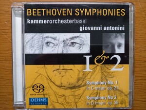 SACD ベートーヴェン：交響曲第1番、第2番　アントニーニ