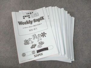 UR10-018 SAPIX 小6 国語 志望校別特訓 ウィークリーサピックス WS-01～30 2022 計30冊 90R2D