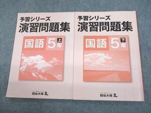 US11-085 四谷大塚 小5 国語 予習シリーズ 演習問題集 上/下 041128-9/140628-9 計2冊 14S2B