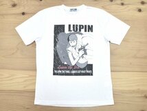 ルパン三世 オフィシャル Tシャツ sizeM 白 Lupin the 3rd アニメ 漫画 コミック 古着_画像1