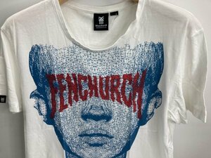 送料無料！半袖Tシャツ 　ロゴプリント　薄手天竺　XLサイズ　白　英国ｆｅｎｃｈｕｒｃｈ★ＳＡＭＰＬＥ未使用格安！　