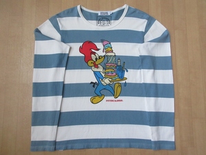  made in Japan Hysteric Glamour WOODY WOODPECKER collaboration border long sleeve T shirt M HYSTERIC GLAMOUR woody - Woodpecker long T anime 