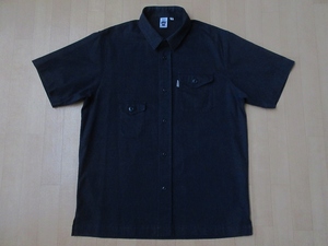 GRIP SWANY HEMP WORK SHIRT ヘンプ コットン ガチャポケ 半袖 ワーク シャツ M ネイビー グリップスワニー DIY キャンプ アウトドアGO OUT