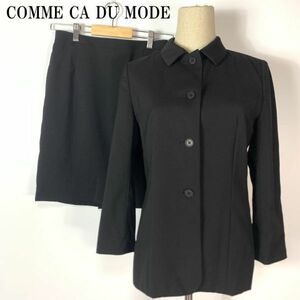 コムサデモード ウールスカートスーツセットアップ ブラック COMME CA DU MODE カジュアル ビジネス フォーマル セレモニー 11 B1429