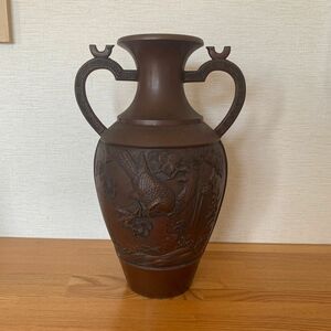 銅製　高岡銅器　 花瓶 古美術　伝統工芸品　アンティーク
