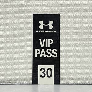 アンダーアーマー 特別割引販売チケット UNDER ARMOUR VIP PASS 30%OFF 未使用 割引券 割引き券 優待