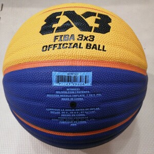 中古 バスケットボール サイズ6号 ウエイト7号 人工皮革製「Wilson FIBA 3X3 OFFICIAL BALL」ウィルソン(検)molten モルテン MIKASA ミカサ