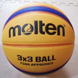 新品未使用 バスケットボール「molten モルテン 3X3 BALL Libertria FIBA B33T5000」サイズ6号 ウエイト7号 人工皮革製 SPALDING MIKASA