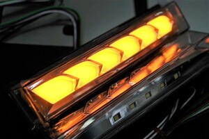 汎用 トラック デコトラ ＬＥＤ サイドマーカーランプ ダウンライト 白 12Ｖ・24Ｖ 流れるウインカー機能 5セット AVEST 匿名配送 送料無料