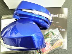 NISSAN R35 GT-R GTR for VerticalArrow sequential current .LED door mirror winker attaching cover blue pojiRCB blue # unused AVESTa the best 