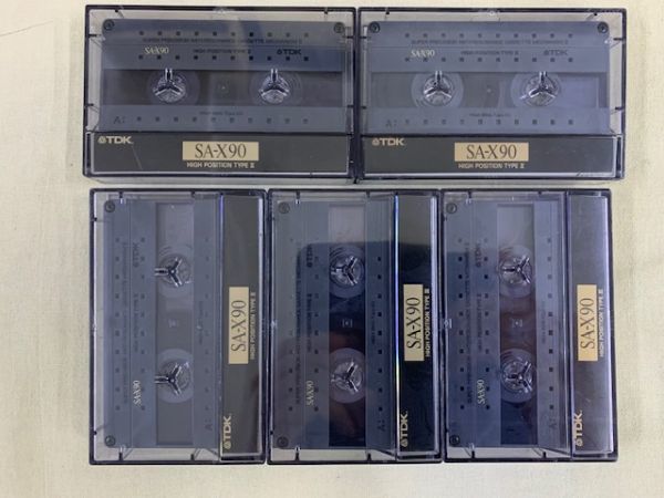 5本セット カセットテープ ハイポジ TDK SA-X 90 / HIGH POSITION