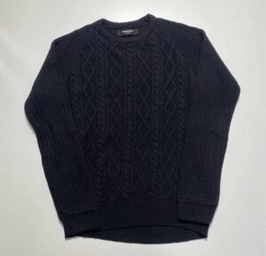 【M】1PIU1UGUALE3 RELAX KNIT BLACK ウノ ピゥ ウノ ウグァーレ トレ リラックス ニット ブラック Y781