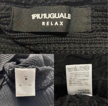 【M】1PIU1UGUALE3 RELAX KNIT BLACK ウノ ピゥ ウノ ウグァーレ トレ リラックス ニット ブラック Y781_画像6