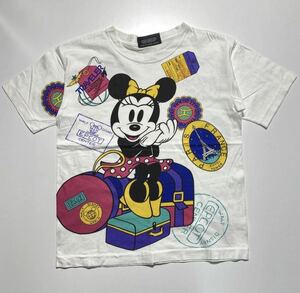 90s Disney Originals Minnie Mouse TRAVELER Tee 90年代 ディズニー オリジナル ミニーマウス トラベラー プリント Tシャツ R554