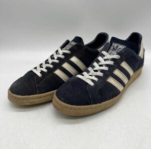 【8-1/2】1980s Vintage adidas Campus Canada 1980年代 ヴィンテージ アディダス キャンパス ネイビー カナダ製 箱無し 4480