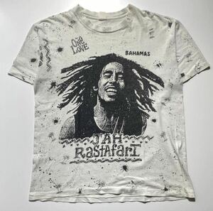 80s 90s Vintage BOB MARLEY PRINT S/S Tee 80年代 90年代 ヴィンテージ ボブマーリー 総柄 プリント Tシャツ レゲエ R2126