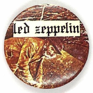 レッド・ツェッペリン ビンテージ 缶バッジ LED ZEPPELIN Vintage Badge レッドツェッペリン バンド ピンズ 音楽 Zep Music Band