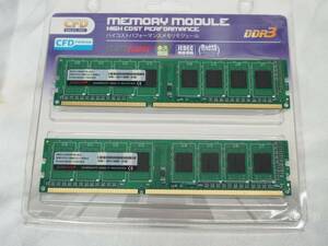  used CFD DDR3 1600 4GBx2 pieces set (8GB) W3U1600PS-4G PC3 12800