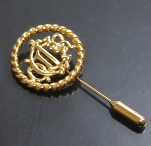  finest quality goods Dior pin brooch old Logo Gold Vintage rare 