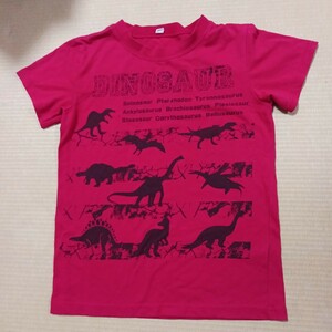 子供服 Tシャツ DINOSAUR 赤 西松屋チェーン 130cm