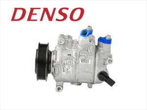 DENSO 新品 アウディ A5 B8 2.0TFSIクワトロ 8TCDNF エアコン コンプレッサー 4G0260805D 8K0260805M 437100-737