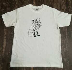 スナフキン・ムーミン・プリントTシャツ・ホワイト・XL