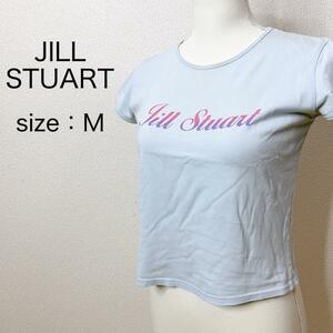 [JILL STUART] Jill Stuart короткий рукав Logo футболка cut and sewn casual женский весна лето взрослый симпатичный стрейч тугой прекрасный Silhouette 