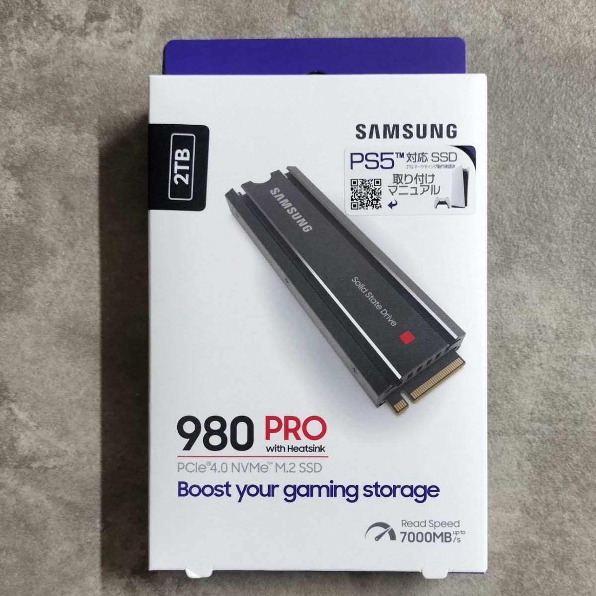 新品 samsung 980 pro ヒートシンク付 5年保証 納品書付き MZ-V8P1T0C