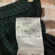 【Paul Stuart】日本製ウール混総柄ダブルタックスカート_画像5