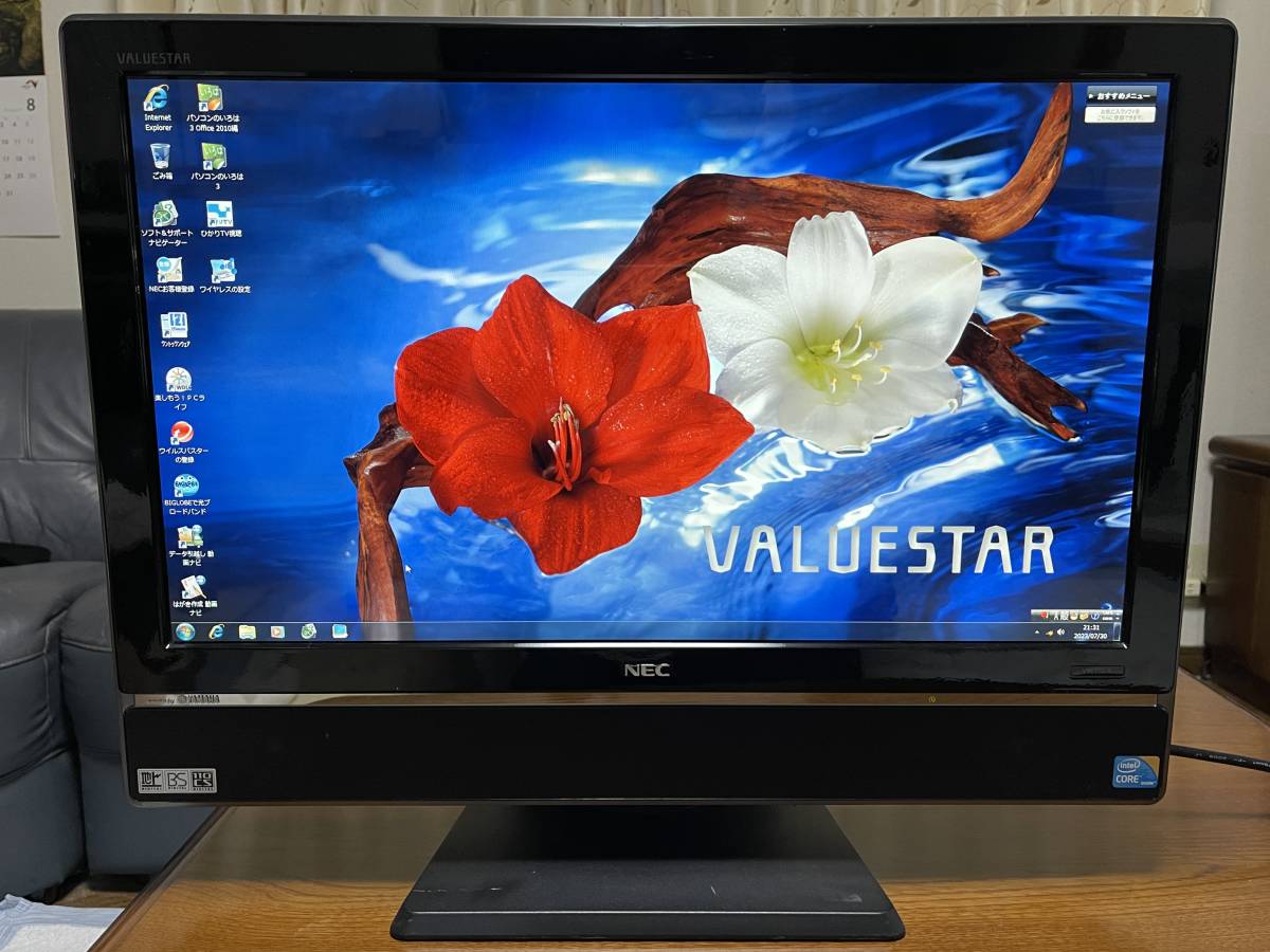中古】NEC 23インチ一体型パソコン「PC-VW770BS6B」 Windows7 Home