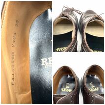 REGAL (リーガル) ドレスシューズ ウイングチップ メダリオン レースアップ ビジネス ブラウン 25cm 革靴 日本製 メンズ _画像8