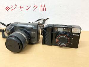 堀) ジャンク品 フィルムカメラ 2点セット Canon Autoboy2 MINOLTA VECTIS S-1 カメラ 部品取り 一眼レフ (230725 H-1-2)