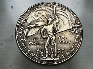 レプリカ アドルフ ヒトラー記念メダル1933年 硬貨 コイン銀貨 飾り ペンダントジュエリー ヒットラー H20 ドイツ第三帝国