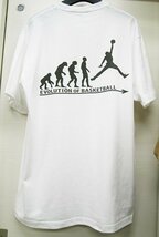 進化 evolution Tシャツ バスケットボール　バスケ ダンク S/M/L/XL　白　新品 ストリート スポーツ_画像1