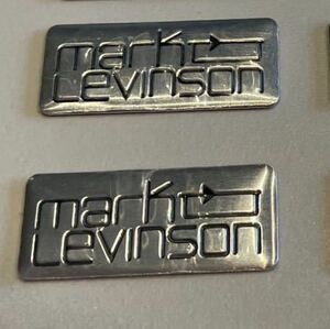  Марк Левинсон эмблема 2 шт. комплект новый товар не использовался алюминиевый Lexus . точно!