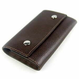 [B371]HERMES Hermes Epson key case light brown group stamp *L