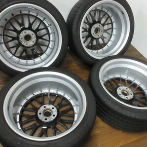 【送料無料・税込み】BBS LM 18in7.5J+49 5穴PCD100 ピレリP7 225/40R18 86 BRZ 50プリウス他 鍛造の画像9