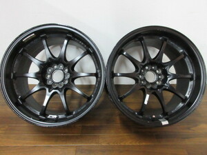 【送料無料・税込み】2本です RAYS VOLK RACING CE28N FORGED 17in9J+25(実測) 5穴PCD100 カスタム 86 BRZ リア