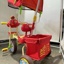 ∞OG∞ アンパンマン デラックスⅡ レッド ブザー付おでかけ 三輪車 中古品 キッズ用品 ベビー用品 おもちゃ 説明書 箱付き ∞T-230721_画像8