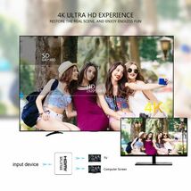 即納 HDMI分配器 1入力2出力 4K 30Hz HDMI スプリッター 4K/2K 2160P 3D映像対応 2台同時出力 1入力2出力 2画面同時出力可能 ドライバー_画像6