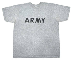 1984 US.ARMY S/S Tee MADE IN USA XL 80s ミリタリー アメリカ軍 ポリエステル半袖Tシャツ グレー ヴィンテージ