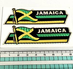 ジャマイカ国旗 キラキラステッカー 入手困難 お土産 PCなどにも貼れる カッコイイステッカー