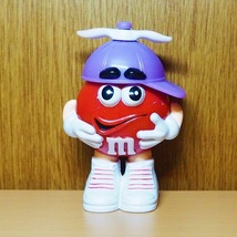 エムアンドエムズ　 フィギュア　レッド　プロペラ　帽子　パープル　m&m　m&m’ｓ　アドバタイジング　アメリカ　アメトイ　ミールトイ_画像1